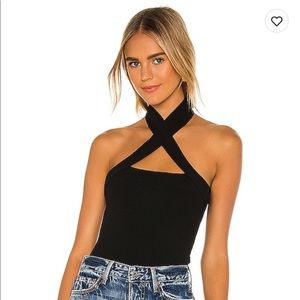 NBD Yvette Halter Top - Black